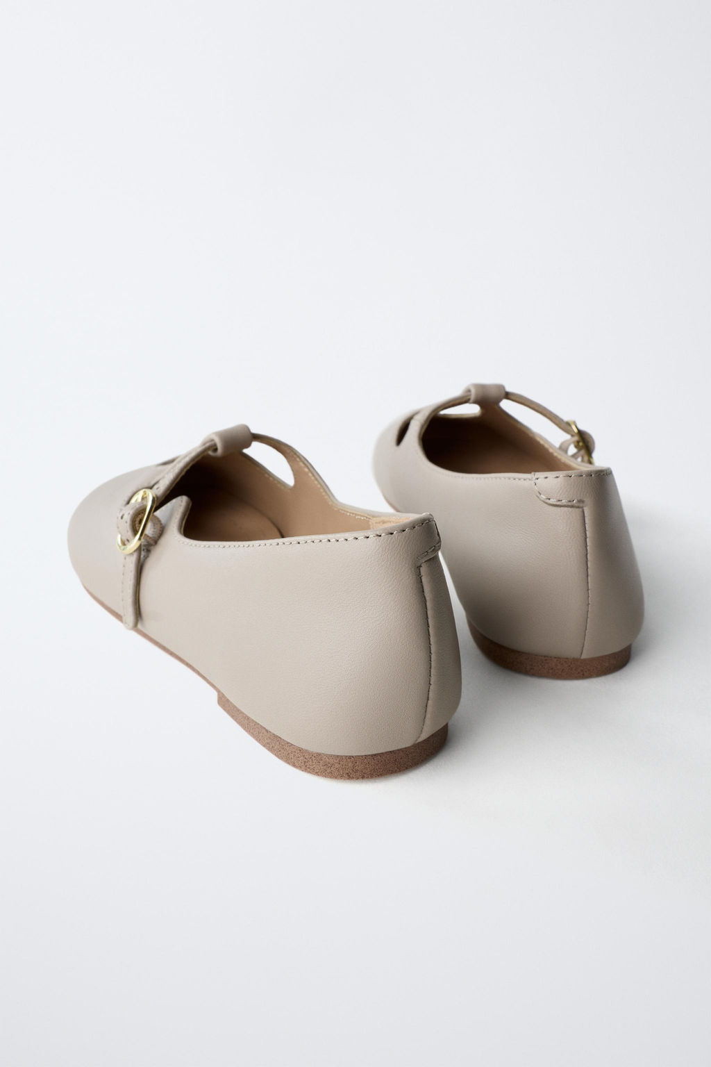LEATHER BALLERINAS - Zara фото 5