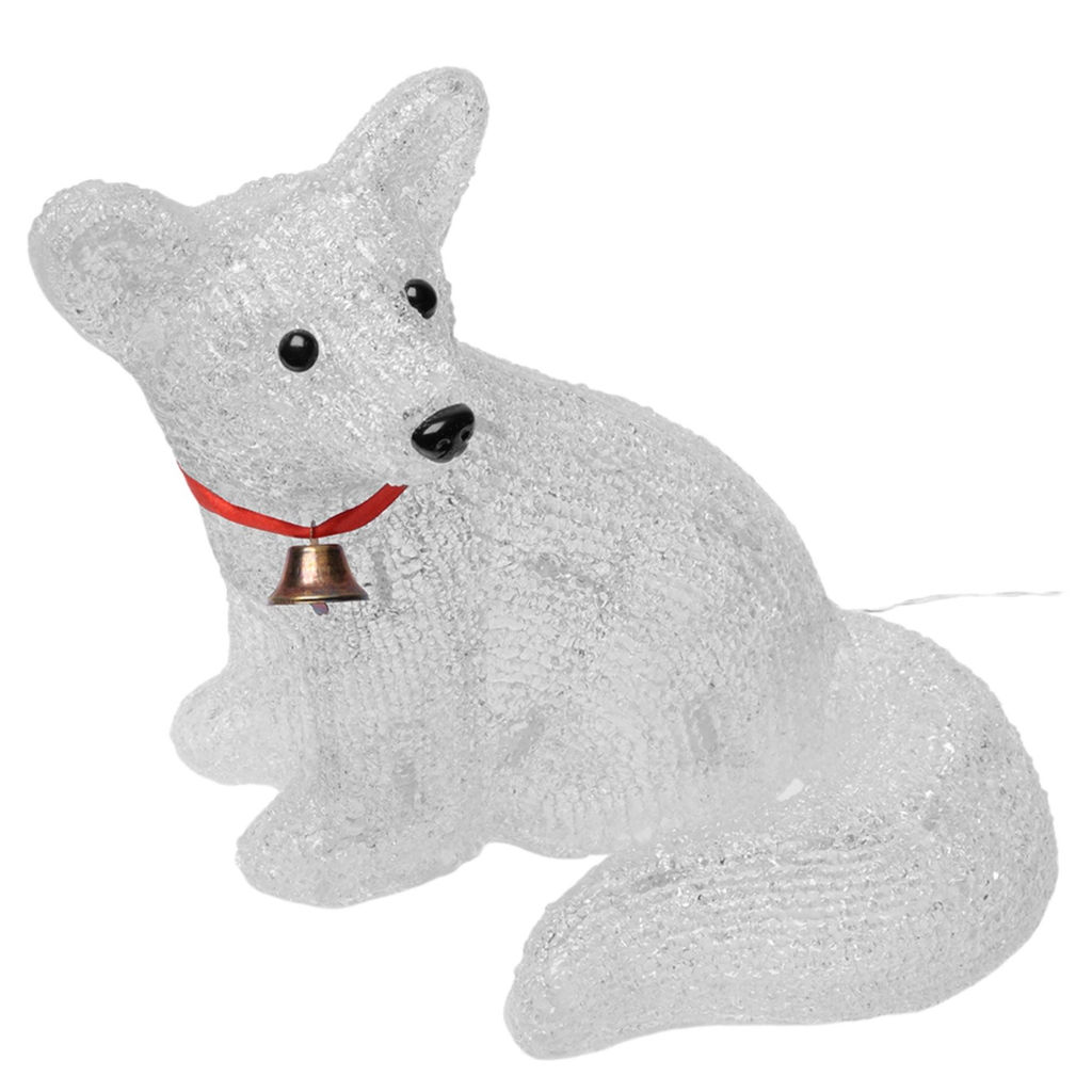 ULD-M3225-032/STA WHITE IP20 FOX Фигура светодиодная Лисенок, 33*25см, 32 светодиода. Белый свет. Провод прозрачный. TM Uniel - Volpe фото 3
