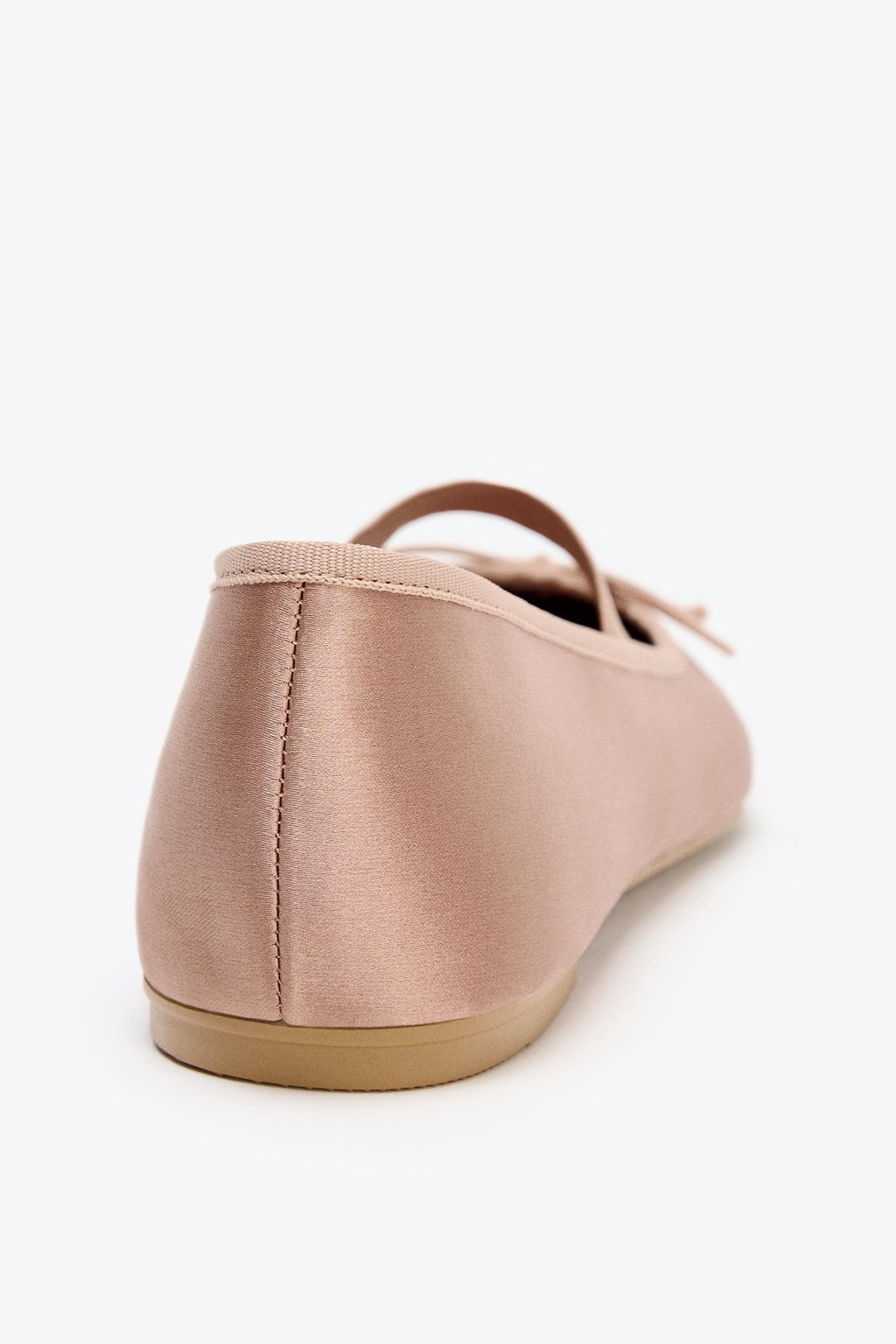 SATIN BALLET FLATS WITH BOW - Zara фото 13