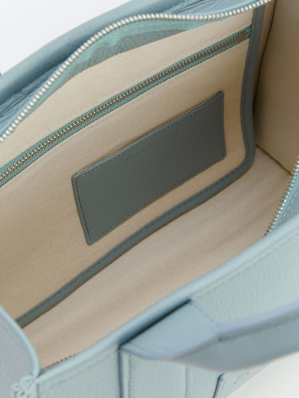 Женский тоут CALZETTI CLER MINI Артикул 3954211, серо-голубой  фото 6