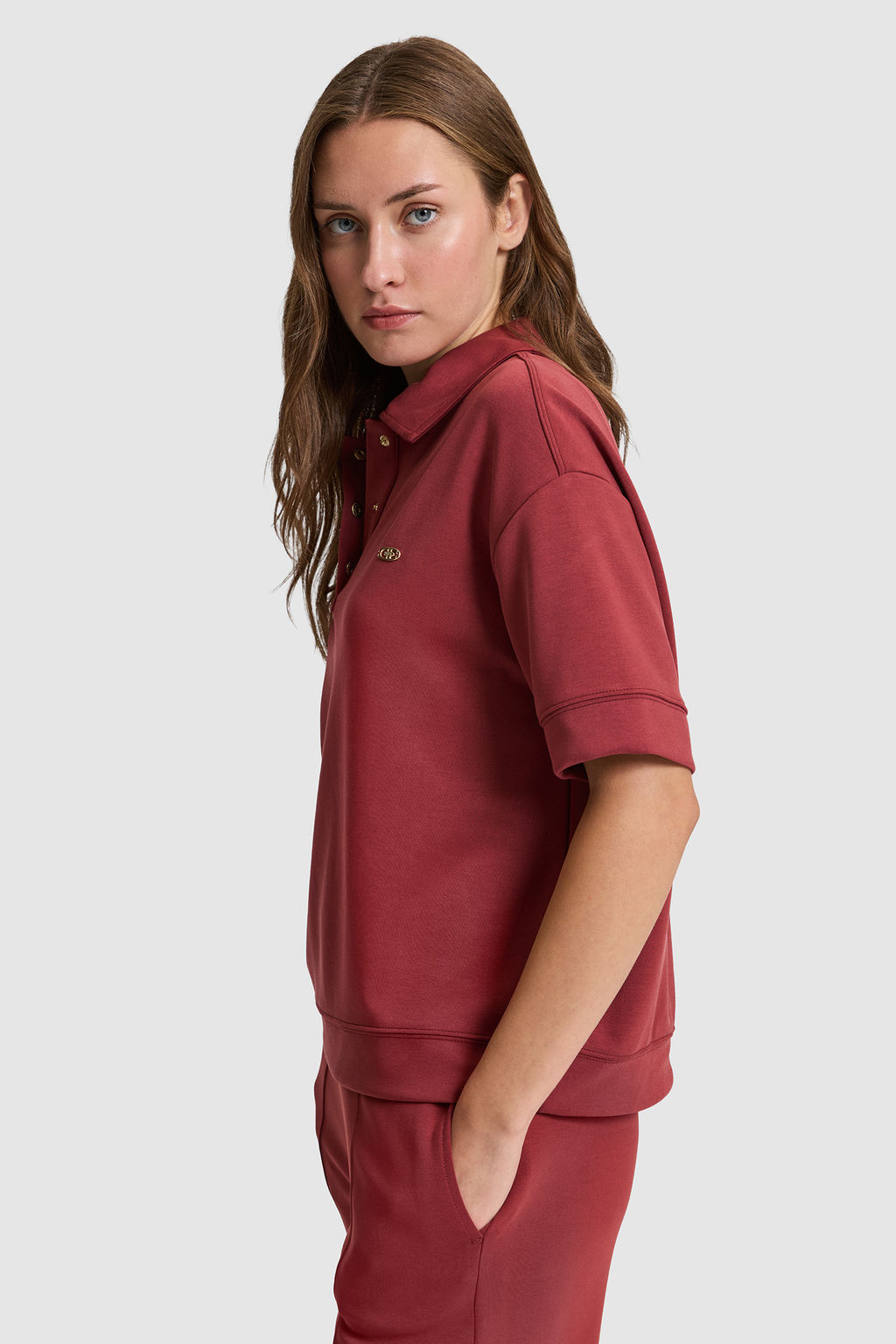 Kad_n Vi_ne Polo Yaka D__me Detayl_ Ti__rt - U.s. polo assn фото 3