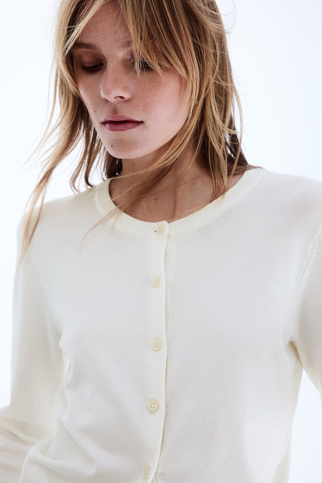 Cardigan en punto fino - H&m фото 16