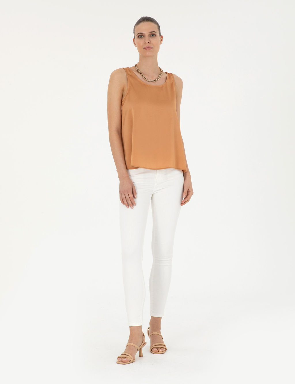 Beyaz Skinny Fit Jean Pantolon