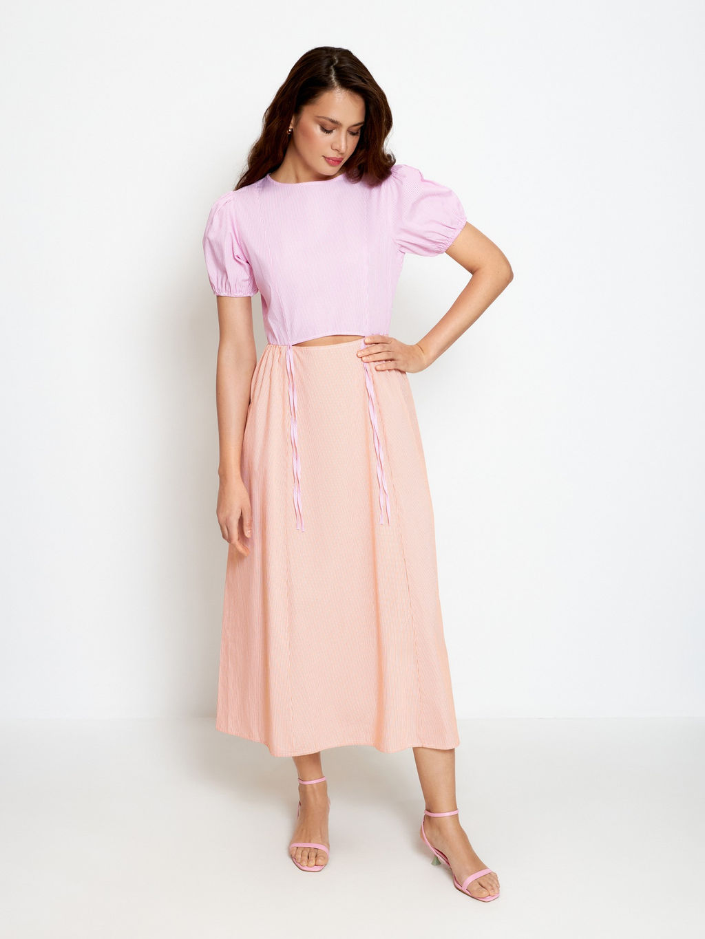 Платье жен. Michaela голубая полоска