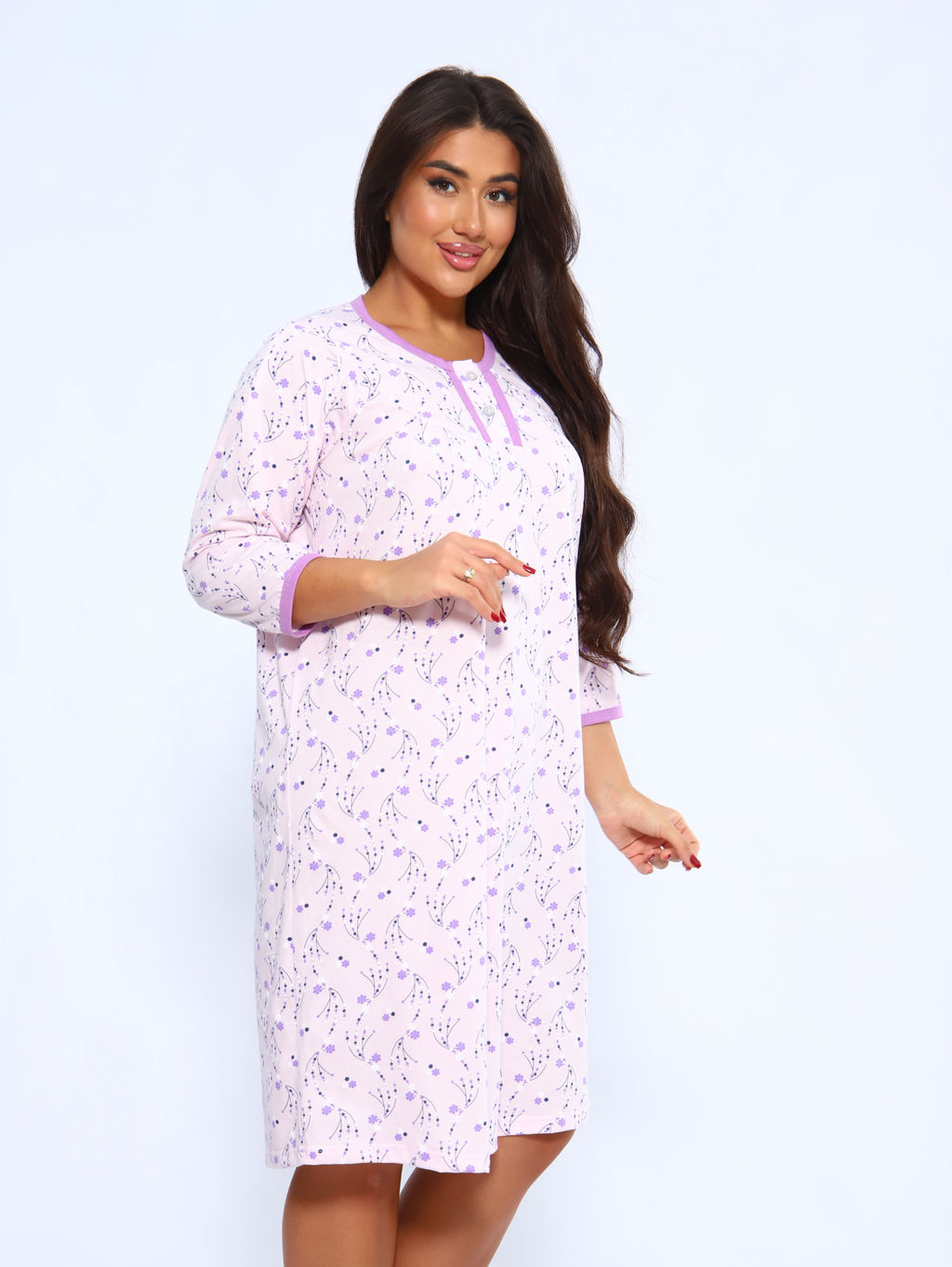 М66 Сорочка Шарм (серый) - Иванушка-трикотаж фото 21