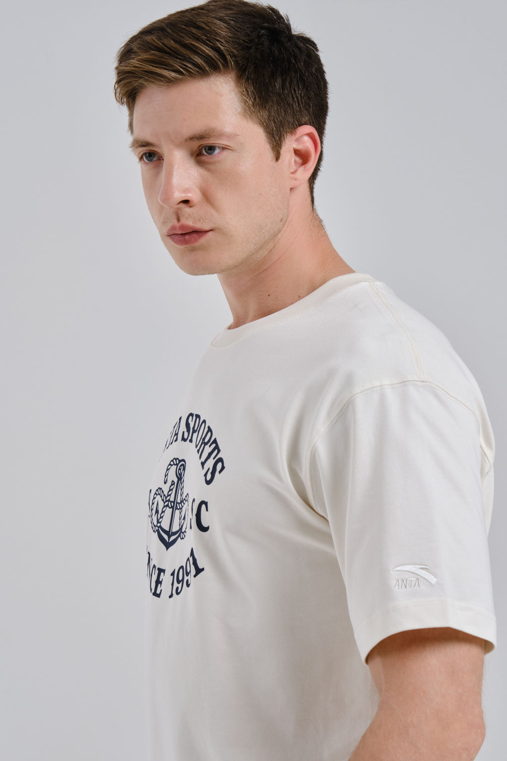 Футболка Белый ATSC SS Tee - Anta фото 3