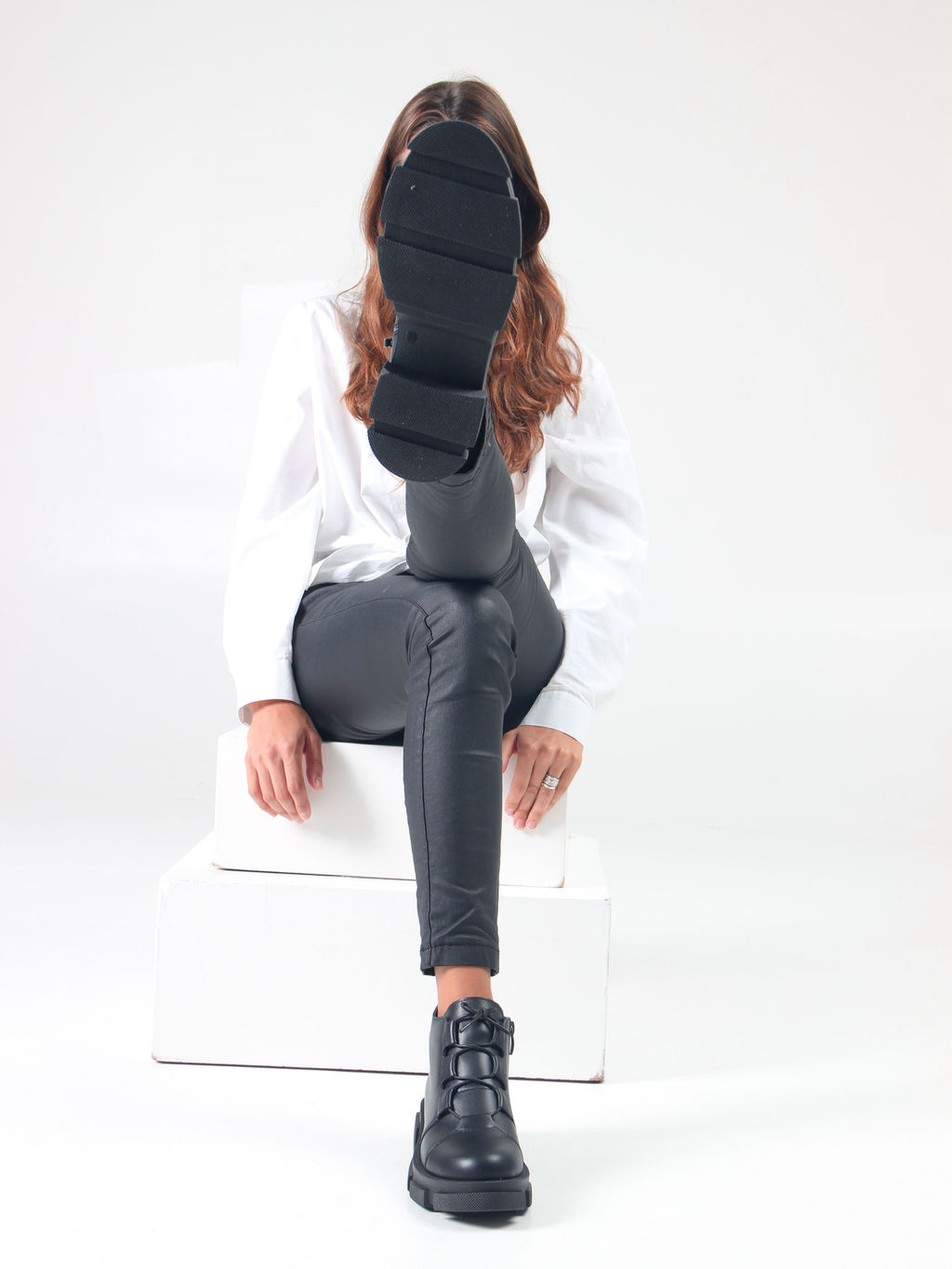 Ботинки 218.21074bl. черный/Мех