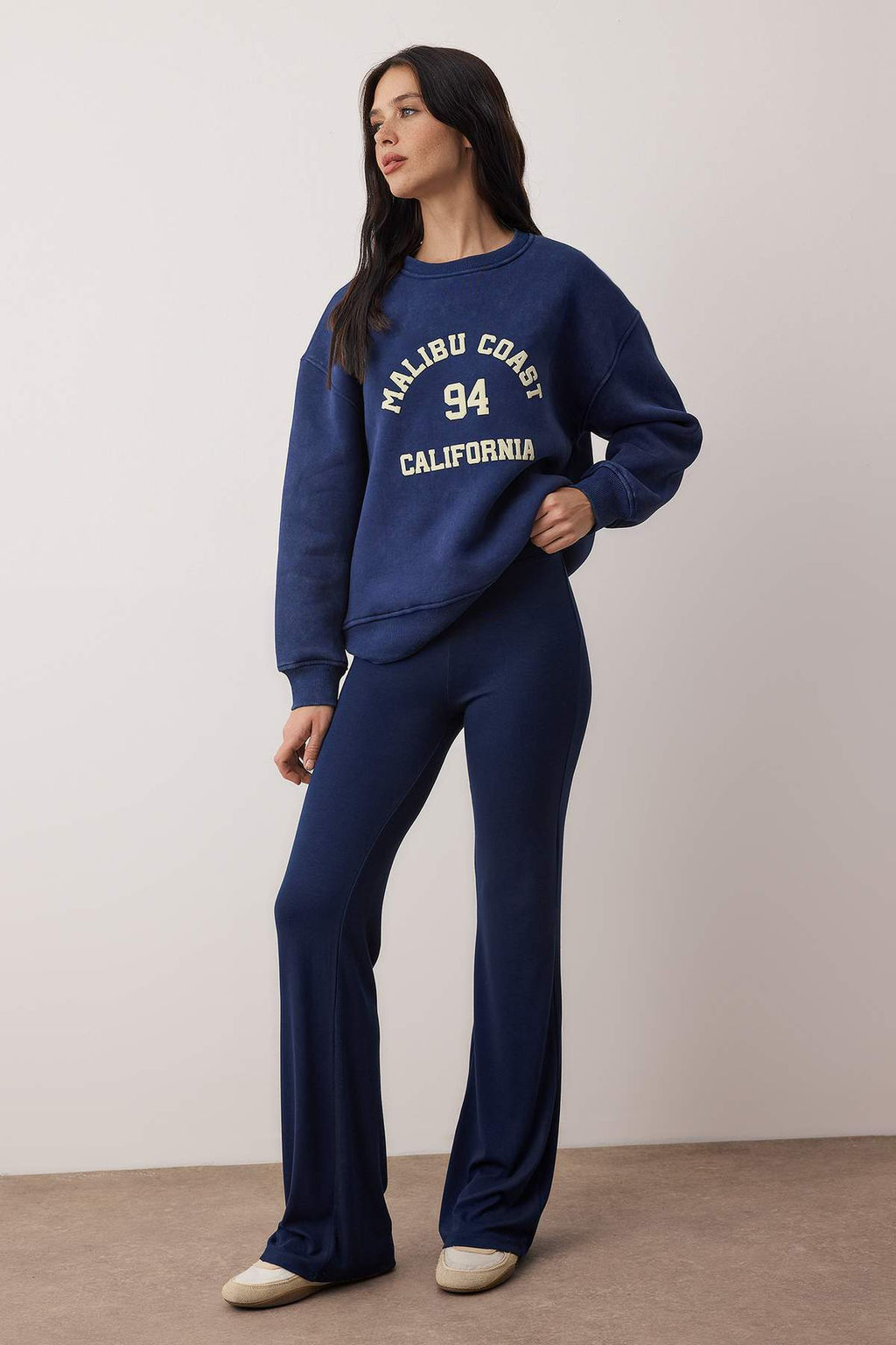 Bordo-Lacivert Ispanyol Paca 2li Paket Pantolon TWOAW26PL00057