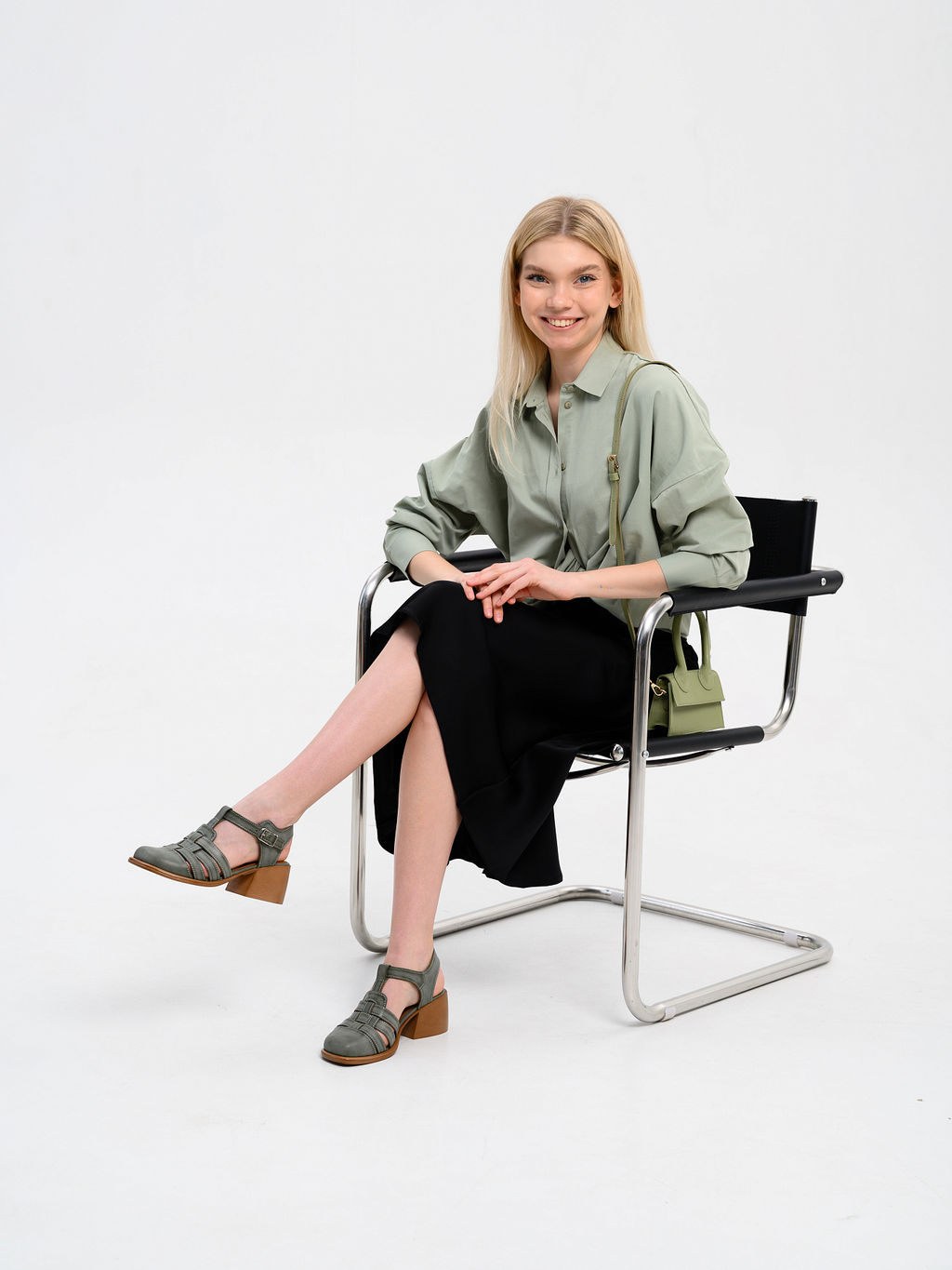 Босоножки 5035.23663bе.Вакса хаки+коричневый