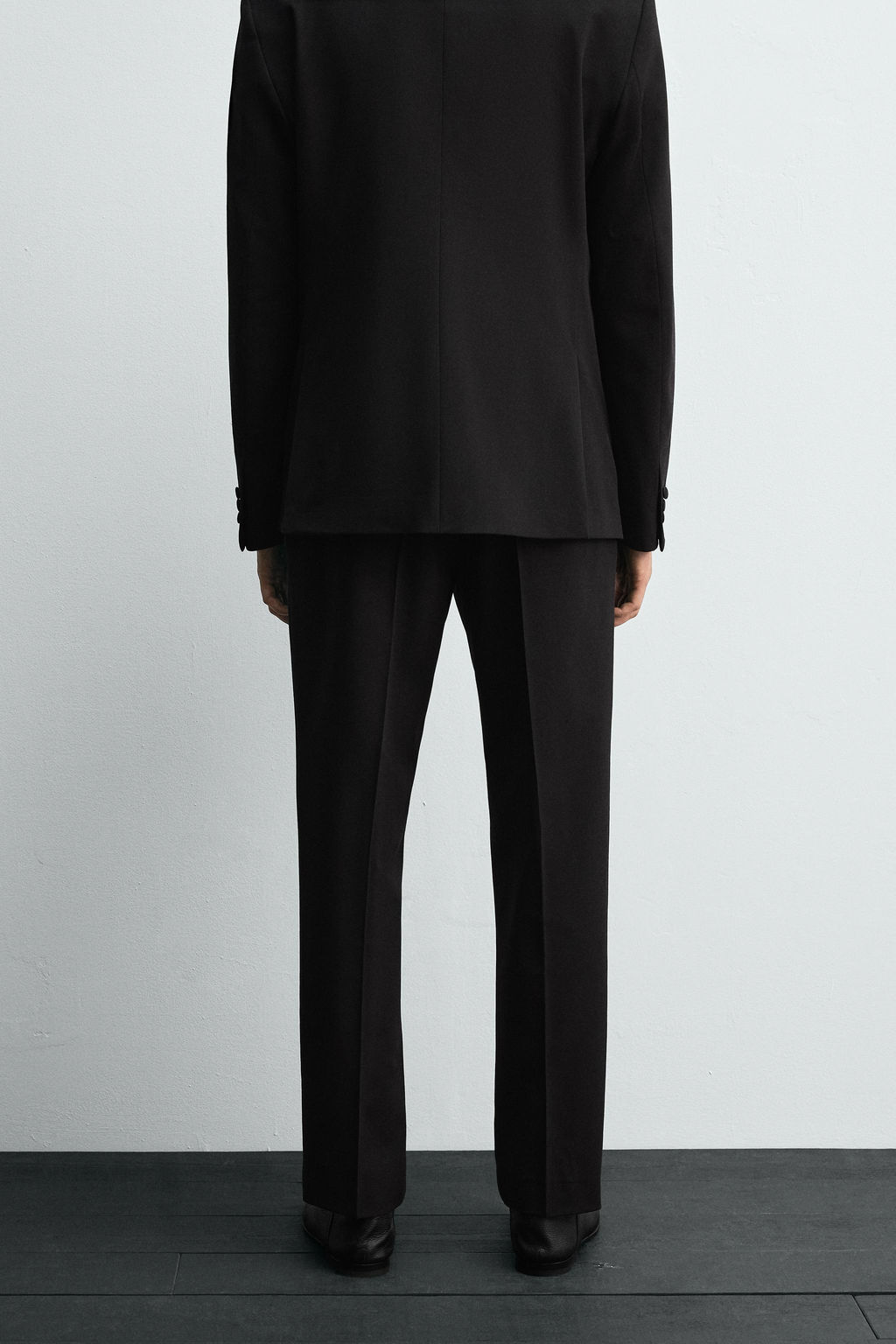 WOOL BLEND TUXEDO SUIT TROUSERS - Zara фото 3