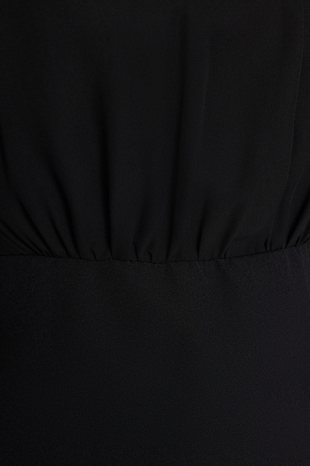 TRENDYOLMILLA Siyah A Kesim Dik Yaka Astarl? Sifon Mini Dokuma Elbise TWOAW24EL00296 фото 5