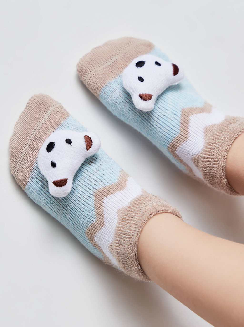 Цена за 2 пары. Носки Теплые Conte-kids Махровые носки SOF-TIKI с мордашками Мишка - Conte elegant фото 2