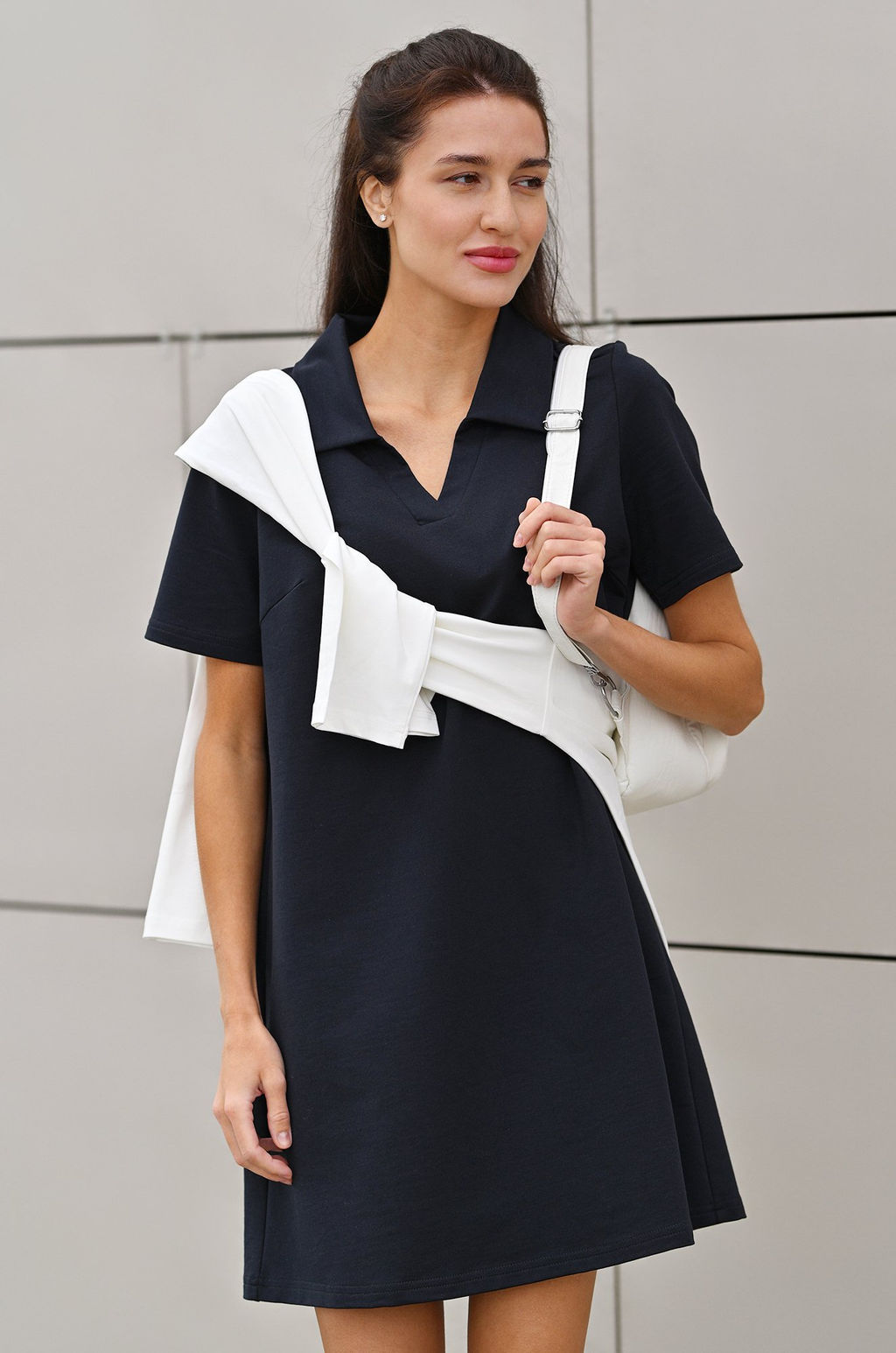 Женское базовое платье - поло Happyfox  фото 26