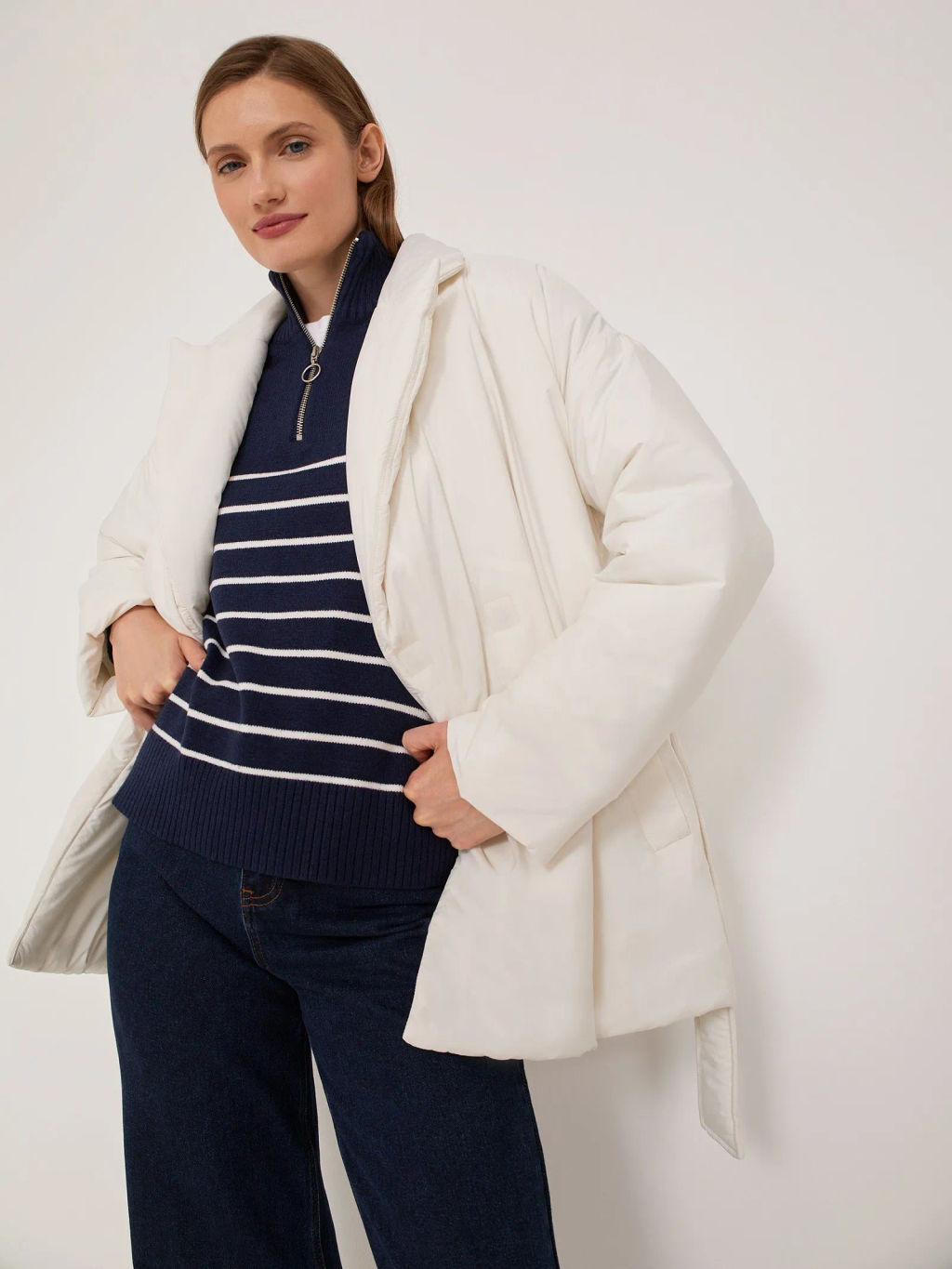 Куртка с поясом - Emka фото 3