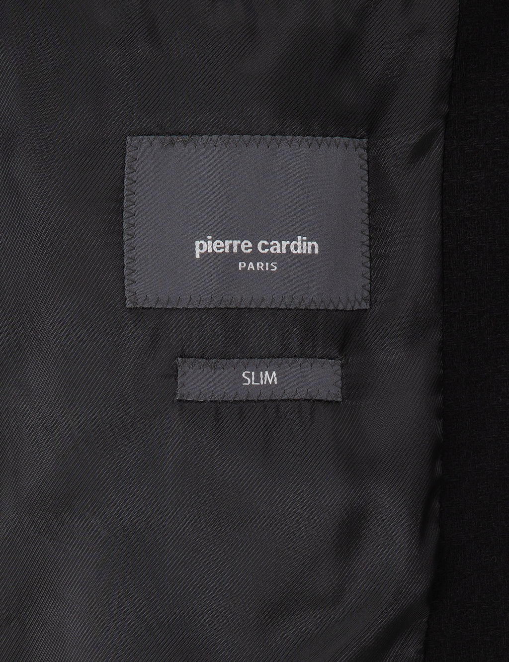 Siyah Y_n Kar___ml_ Slim Fit Ceket