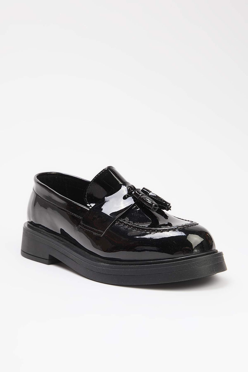 Siyah Rugan Puskul Detayl? Kad?n Loafer Ayakkab? TAKSS26LA00002 - Trendyolmilla фото 6