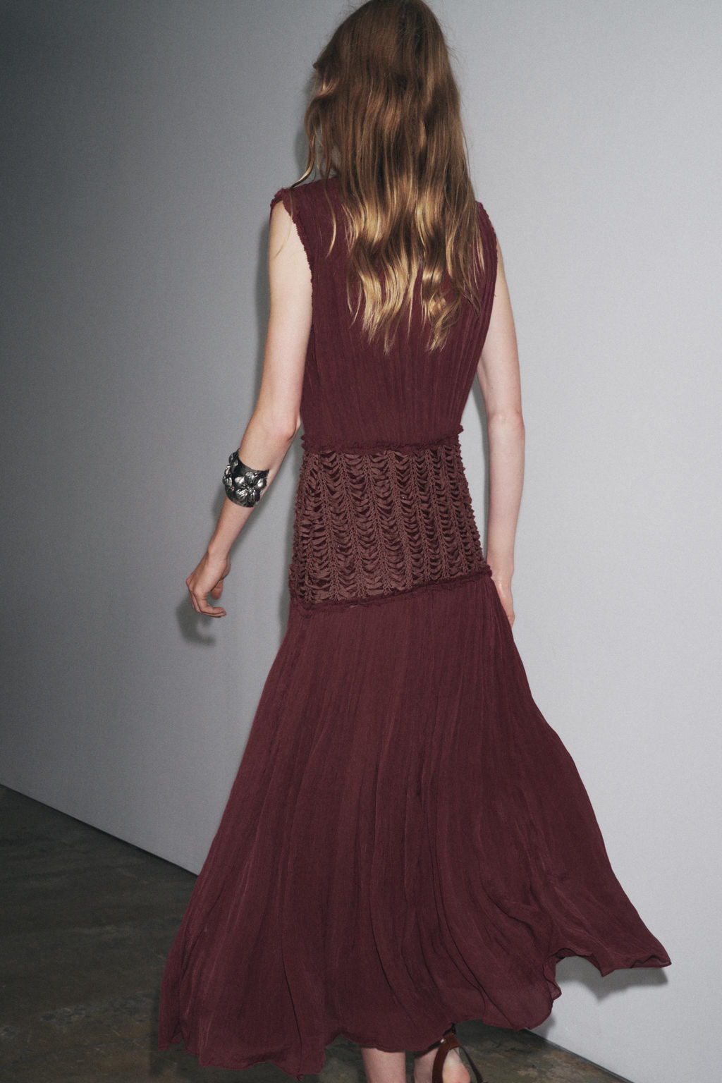 ZW COLLECTION EMBROIDERED WAIST DRESS - Zara фото 13