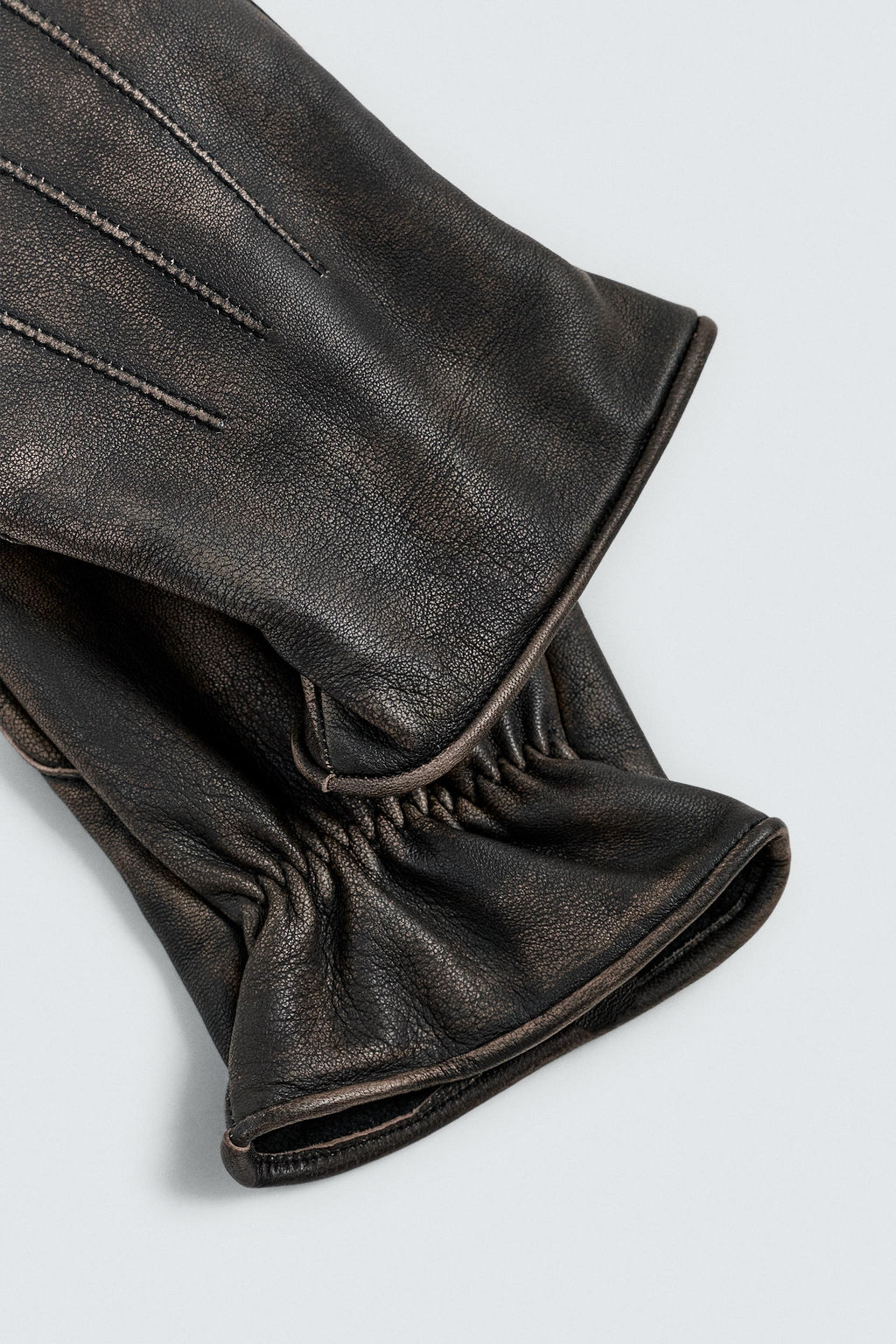 LIMITED EDITION LEATHER GLOVES - Zara фото 5