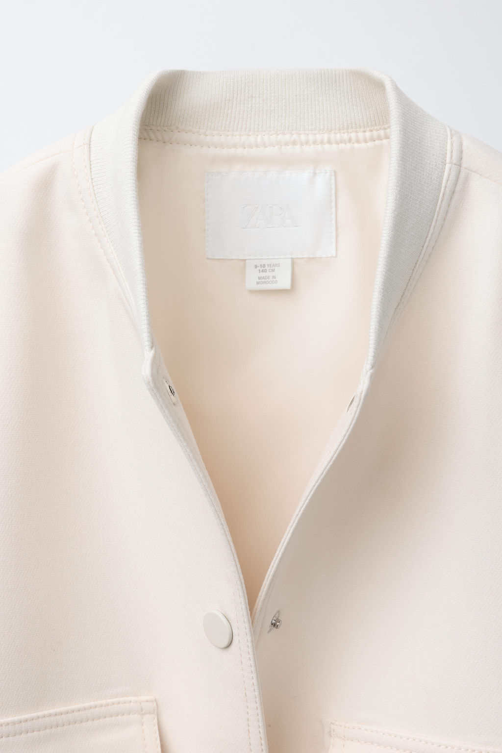 CROPPED BOMBER JACKET WITH SHOULDER PADS - Zara фото 7