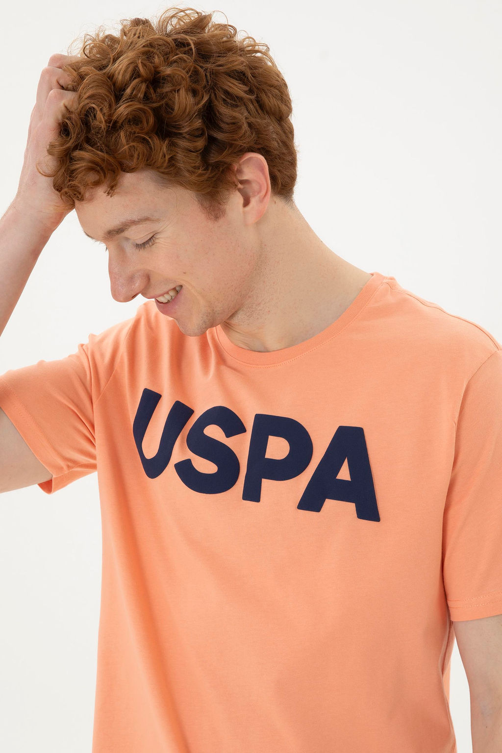 Мужская базовая футболка Salmon - U.s. polo assn фото 2