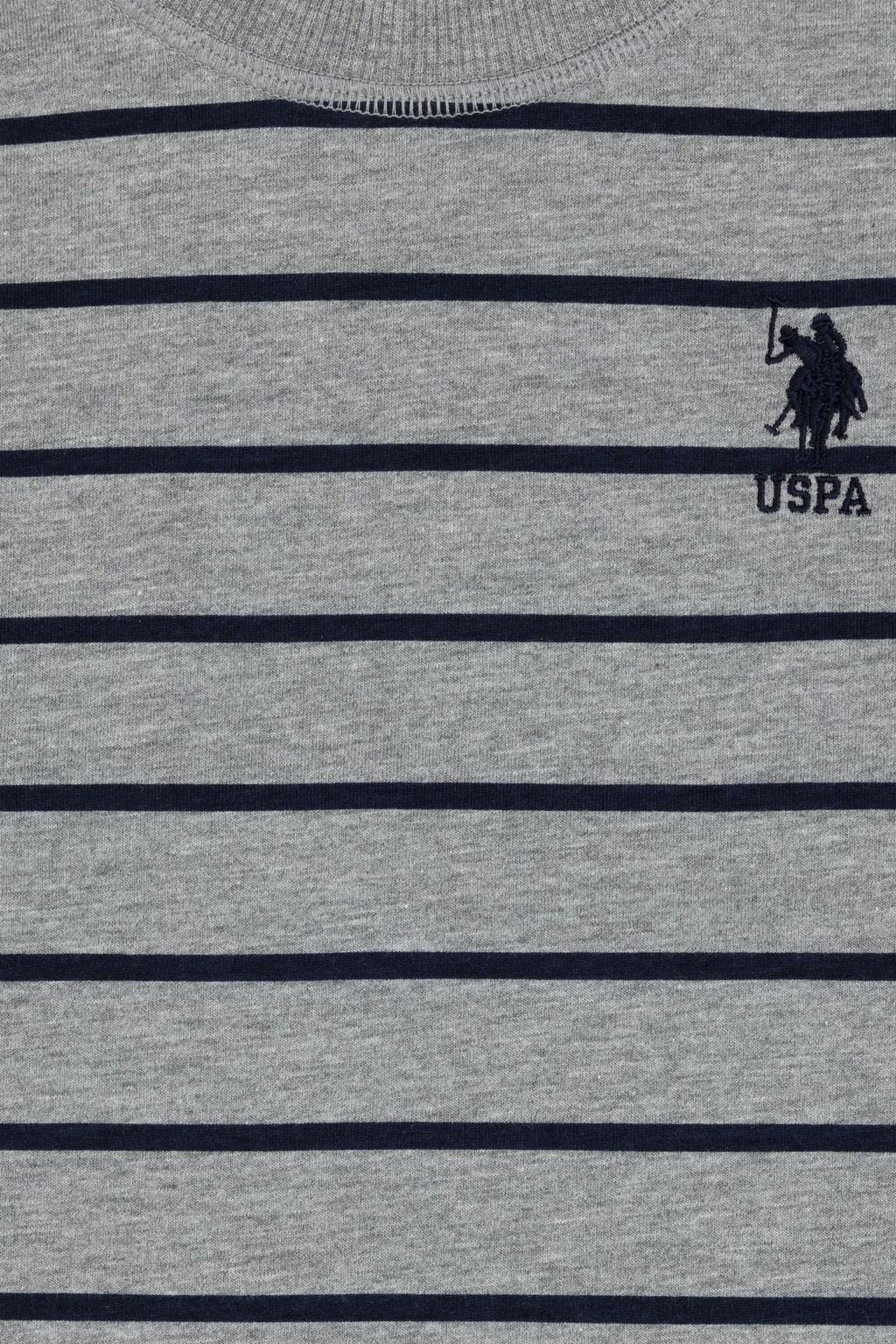 Erkek _ocuk Gri Melanj Bisiklet Yaka S_prem Sweatshirt - U.s. polo assn фото 4