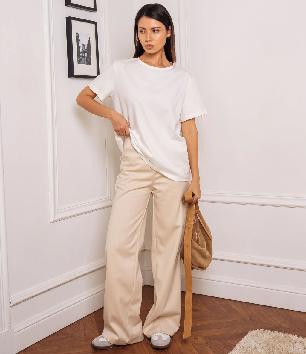 Футболка #1S600, экрю