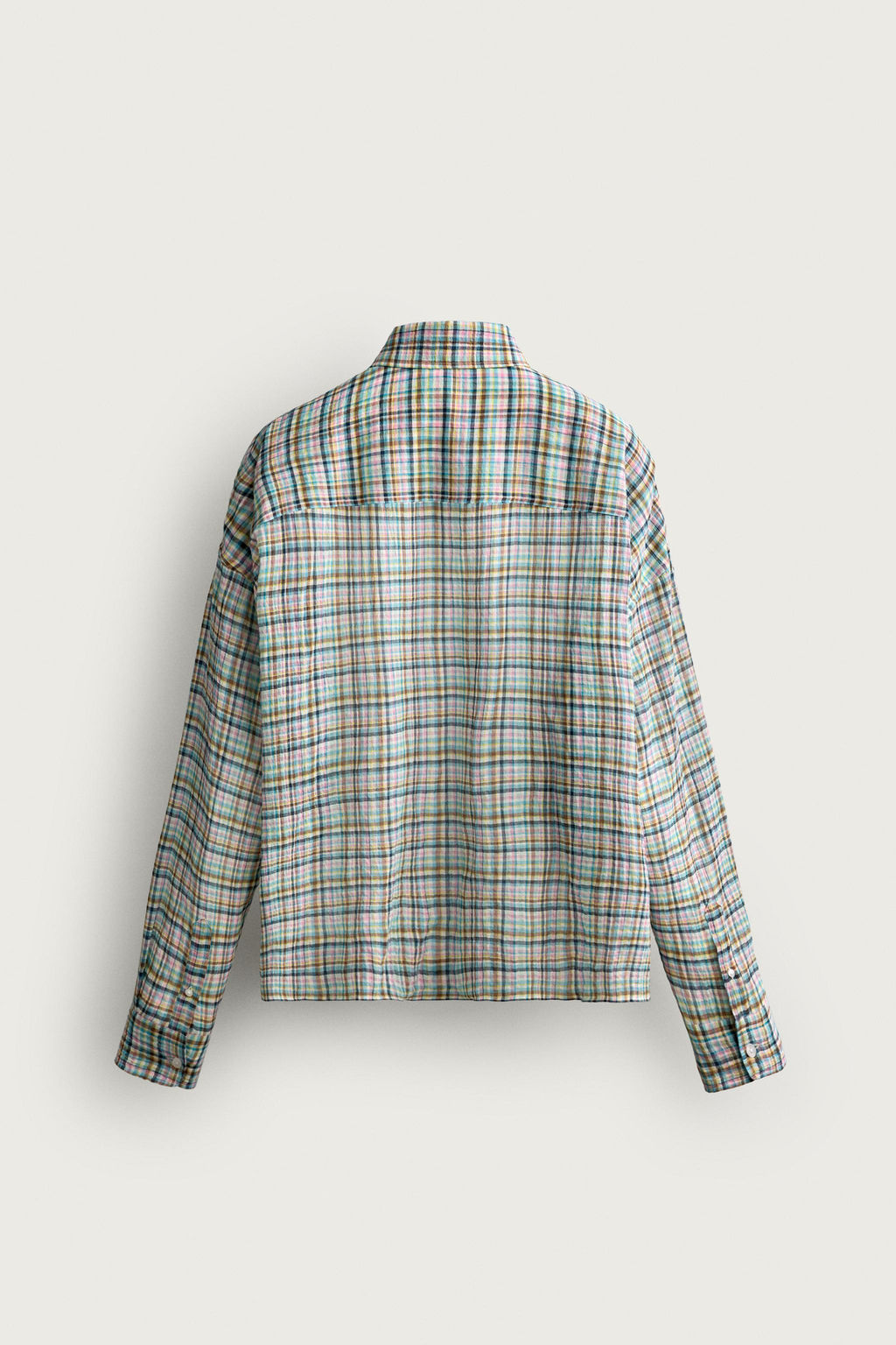 CAMISA RELAXED FIT CUADROS / Multicolor - Zara фото 7