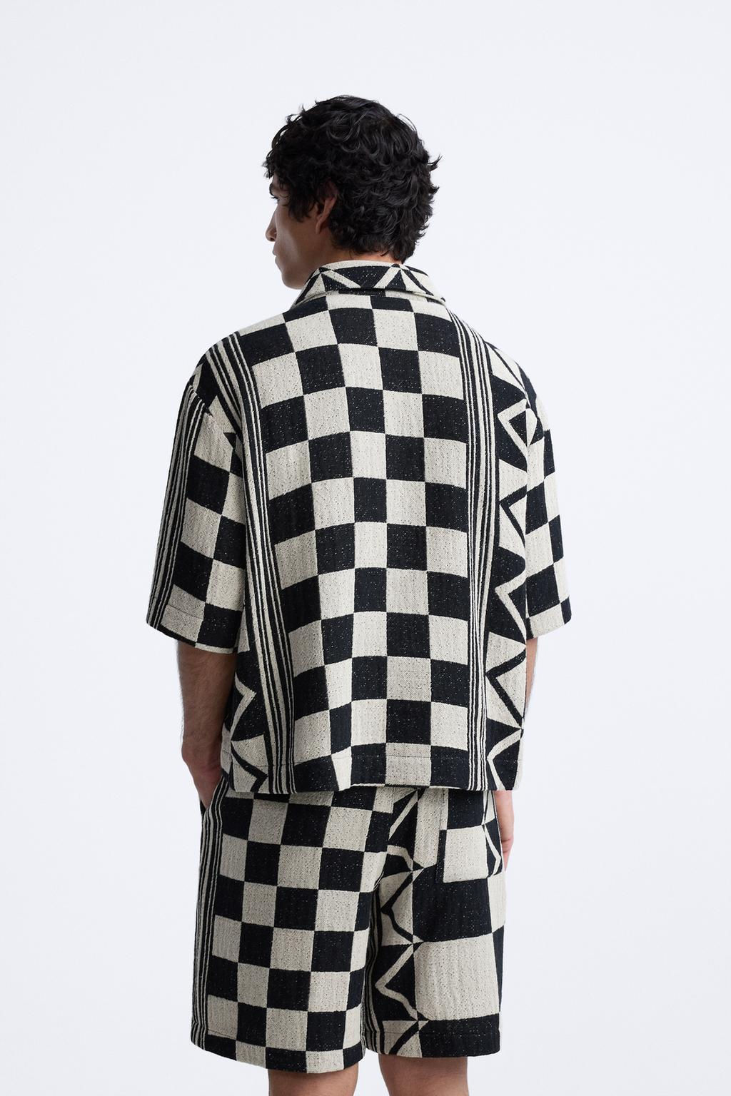 GEOMETRIK JACQUARD GOMLEK - Zara фото 3