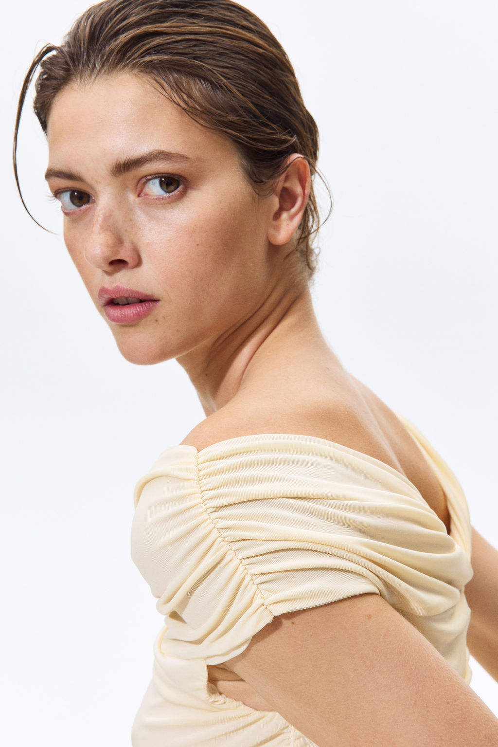 Top off-the-shoulder fruncido - H&m фото 3