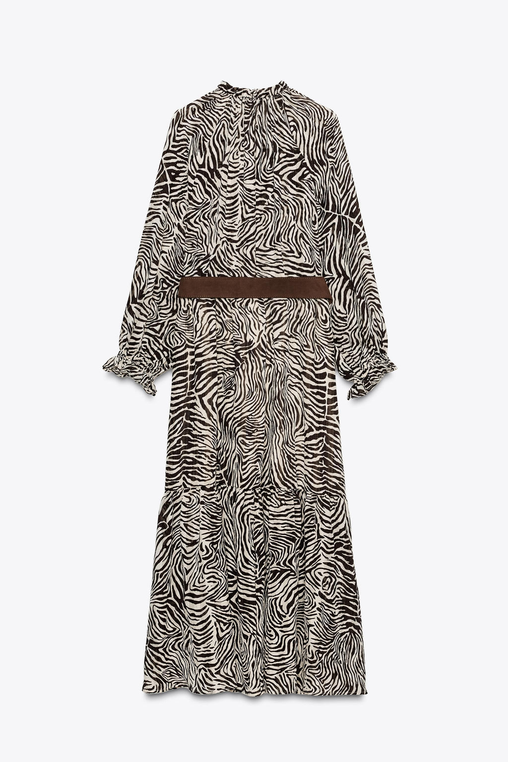 ANIMAL PRINT BELTED DRESS - Zara фото 8