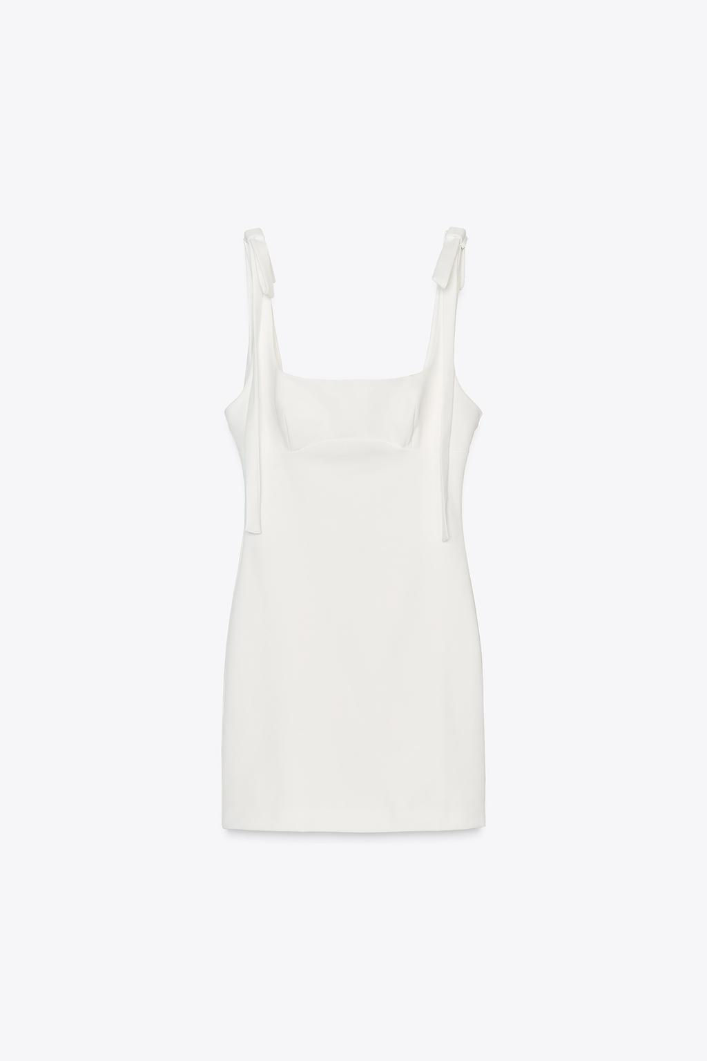 FITTED SHORT DRESS WITH BOWS