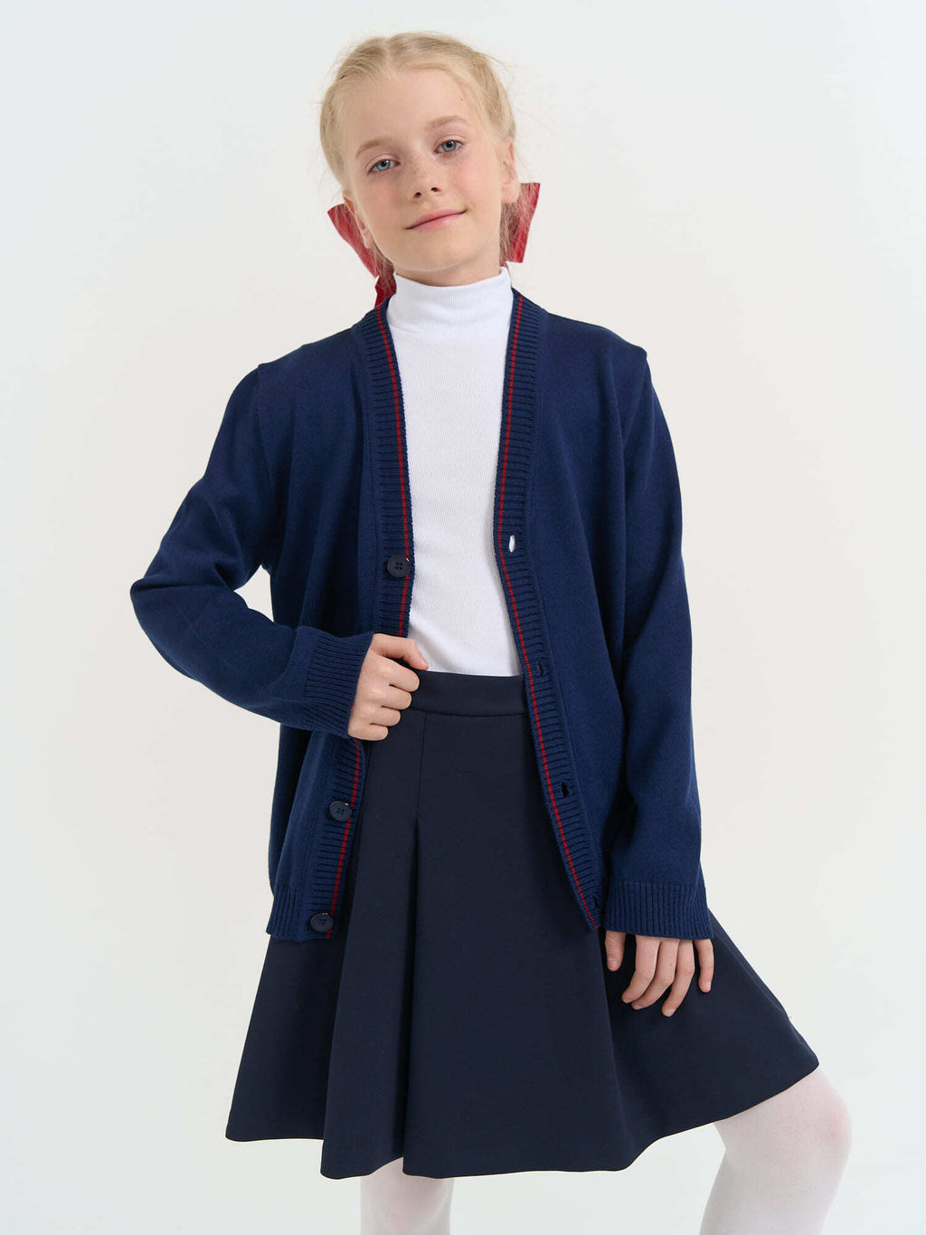 Кардиган вязаный Синий 7+ - Bungly фото 3