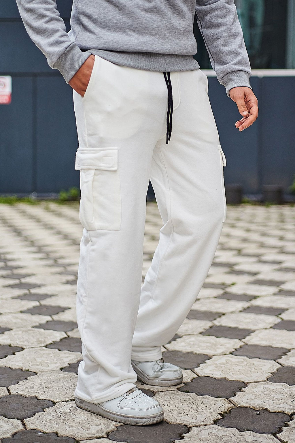 TRENDYOL MAN Haki %100 Pamuk Wide Leg/Genis Kesim Kargo Cepli Esofman Alt? TMNAW25EA00021 - Trendyolmilla фото 11