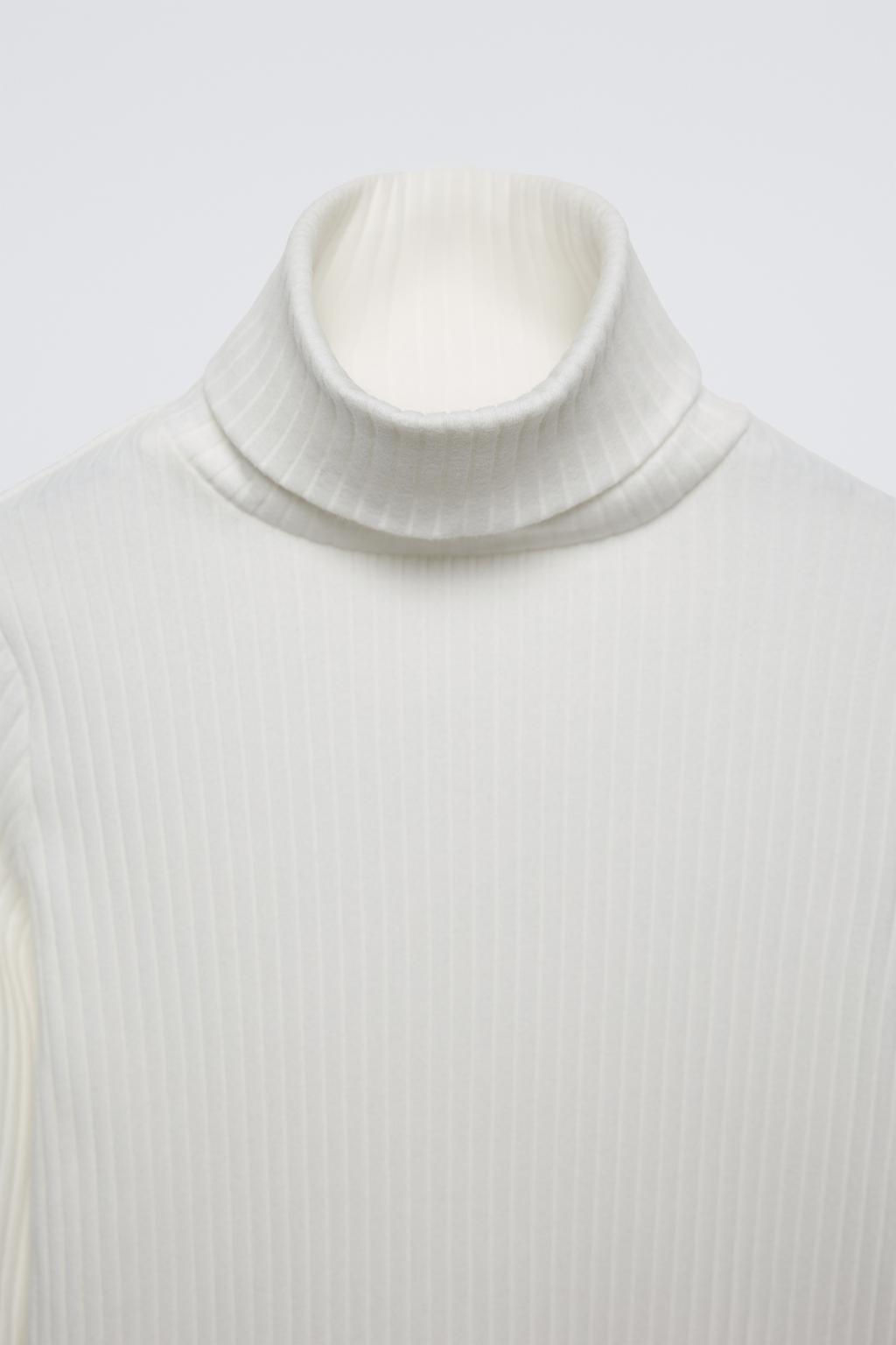 TURTLENECK RIBBED SWEATER - Zara фото 6