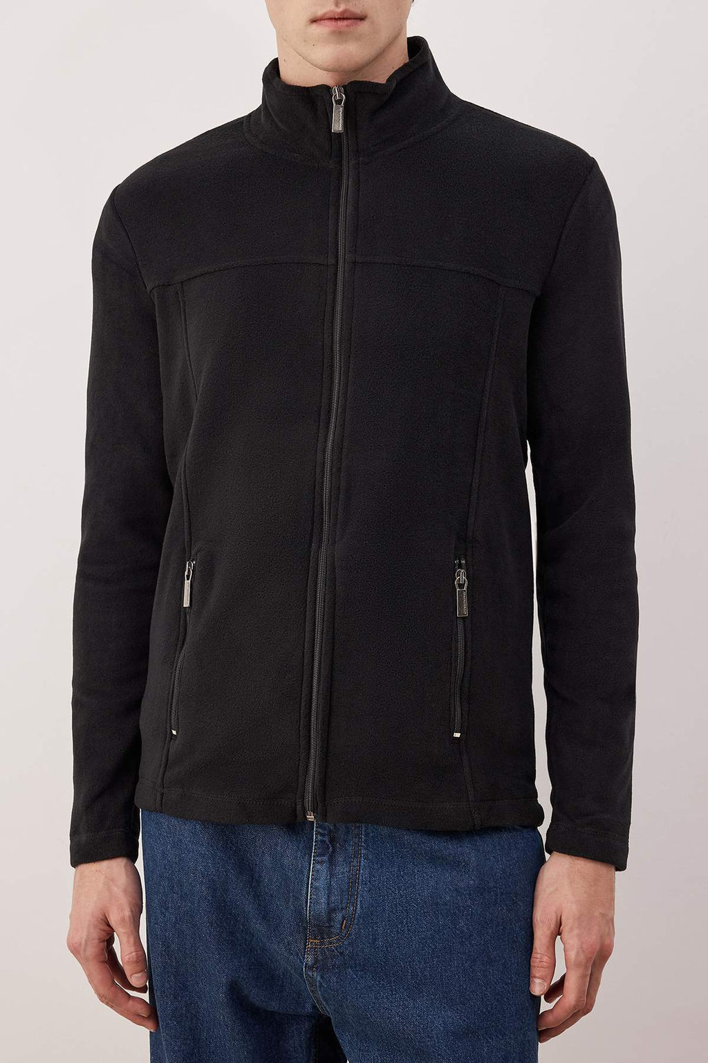 Siyah Regular/Normal Kesim Fermuarl? Polar Sweatshirt TMNAW26SW00063