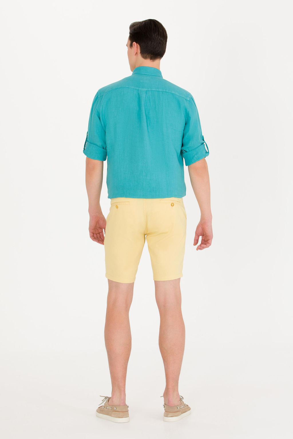 U. S. Polo Assn Мужские желтые тканые шорты - U.s. polo assn фото 4