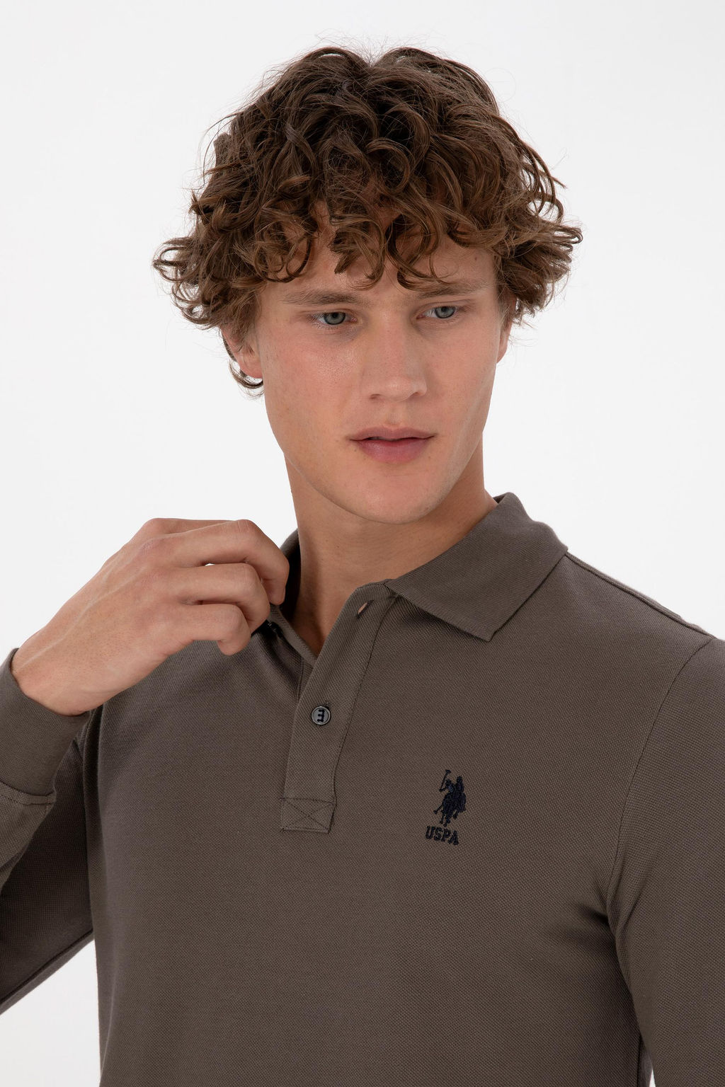 Erkek Vizon Basic Sweatshirt Sepette S_rpriz _ndirim - U.s. polo assn фото 2