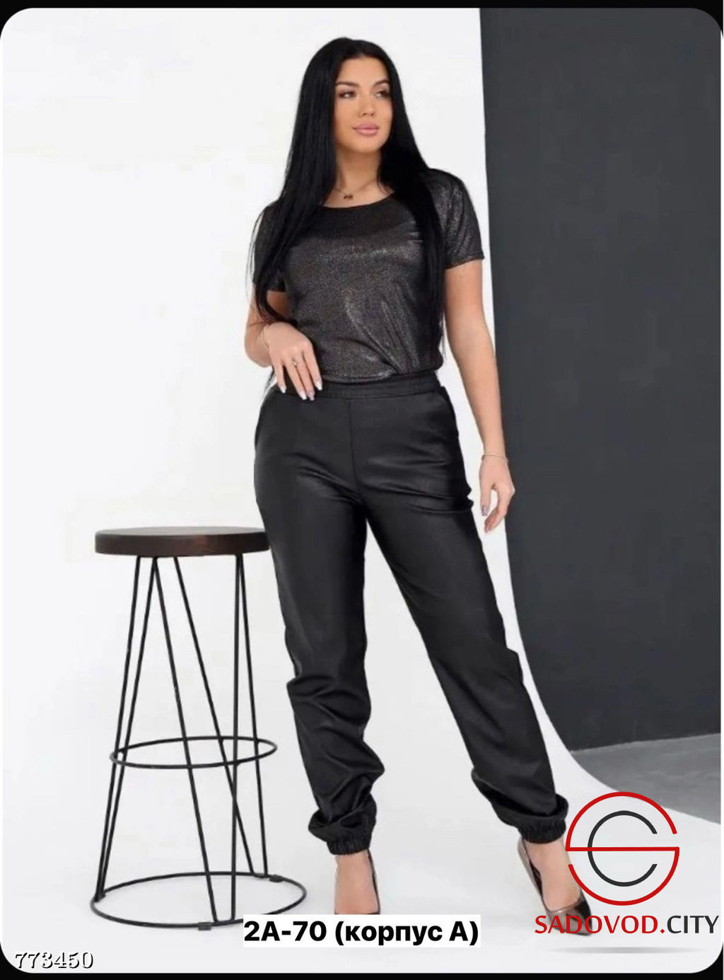 Брюки кожаные свободные - Bruno фото 4