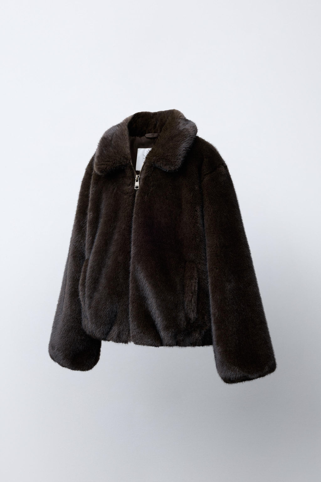FAUX FUR BOMBER JACKET - Zara фото 2