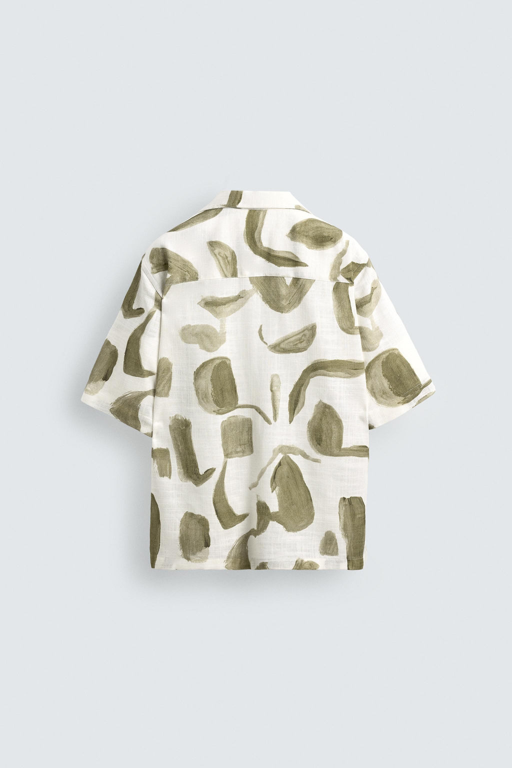 PRINTED VISCOSE/LINEN SHIRT - Zara фото 8