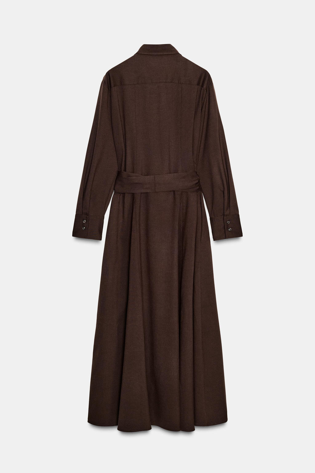 ZW COLLECTION BELTED SHIRT DRESS - Zara фото 6