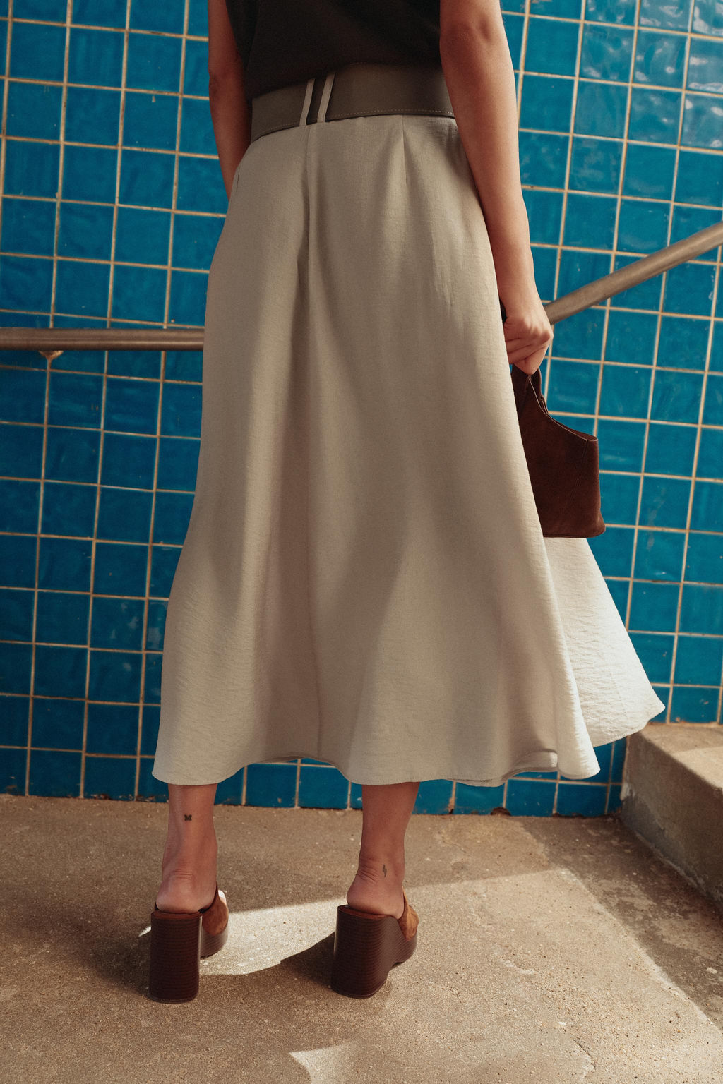 RUSTIC LAYERED SKIRT WITH BELT - Zara фото 3