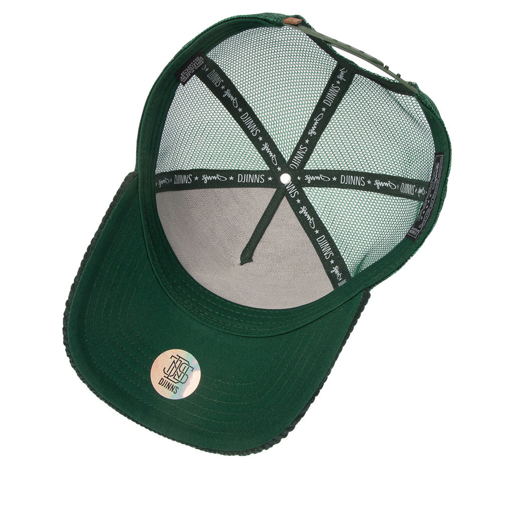 Бейсболка DJINNS арт. HFT Waffle Cord (темно-зеленый)
