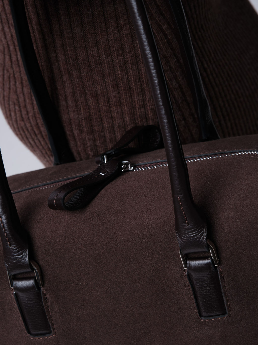 Замшевая сумка Cube DBR 31333 темно-коричневый фото 7