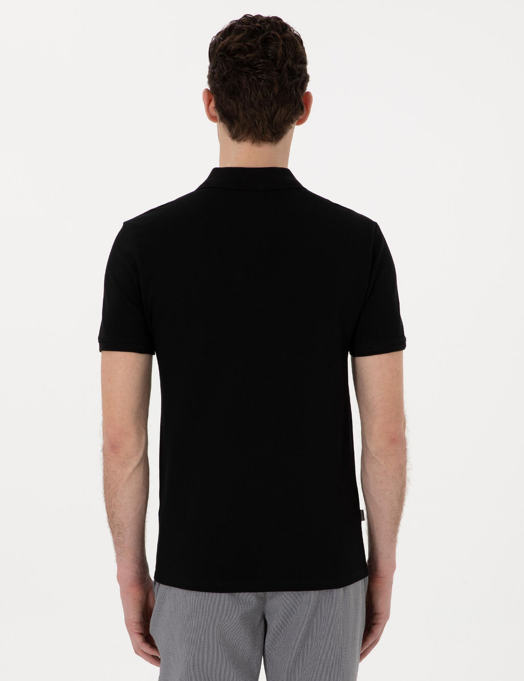 Siyah Slim Fit Ti__rt