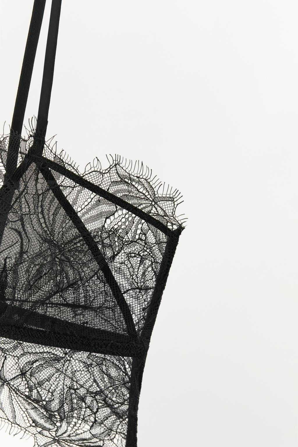 LACE TRIM BANDEAU BRALETTE - Zara фото 8