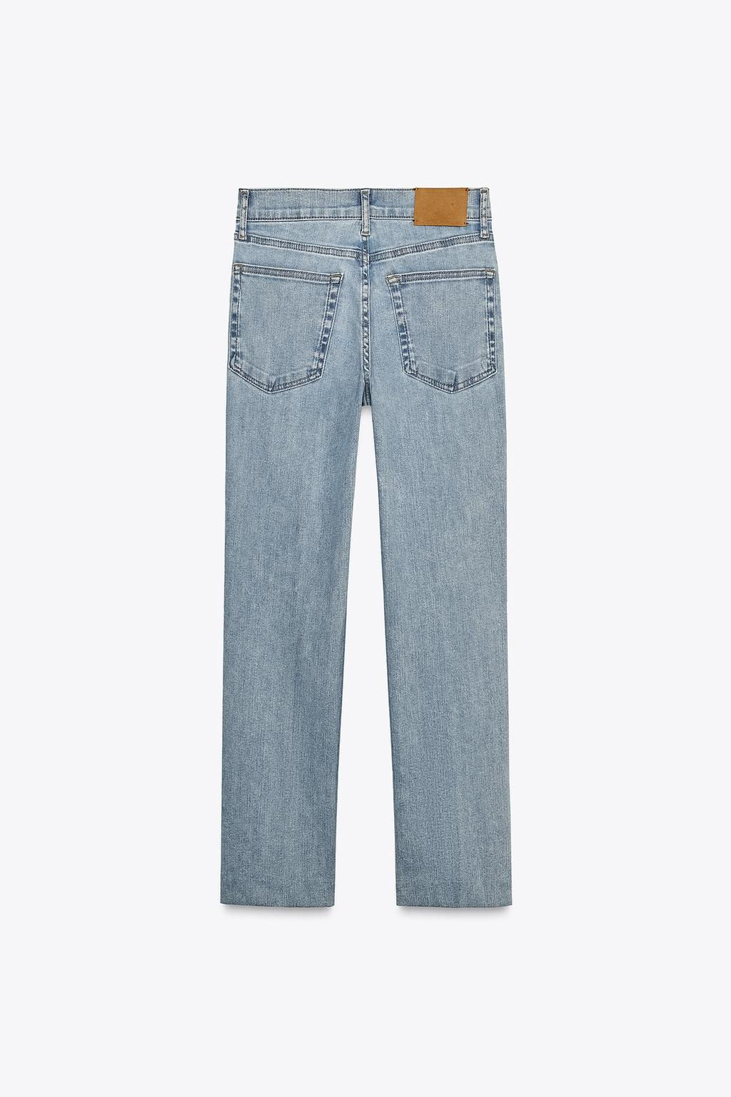 ZW COLLECTION HIGH-WAIST BOOTCUT CROPPED JEANS - Zara фото 43