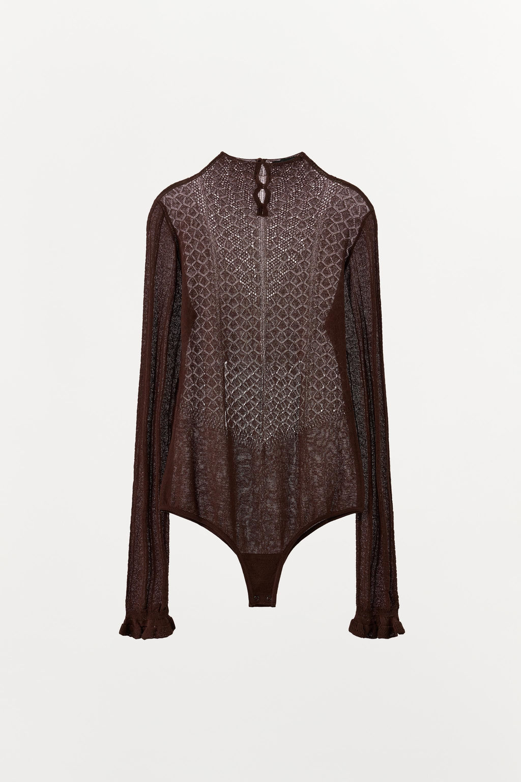CONTRAST KNIT BODYSUIT - Zara фото 5