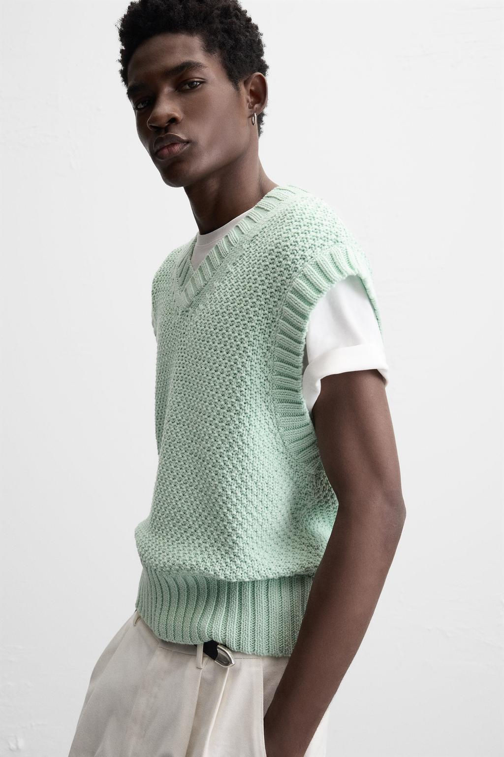 TEXTURED KNIT VEST - Zara фото 5