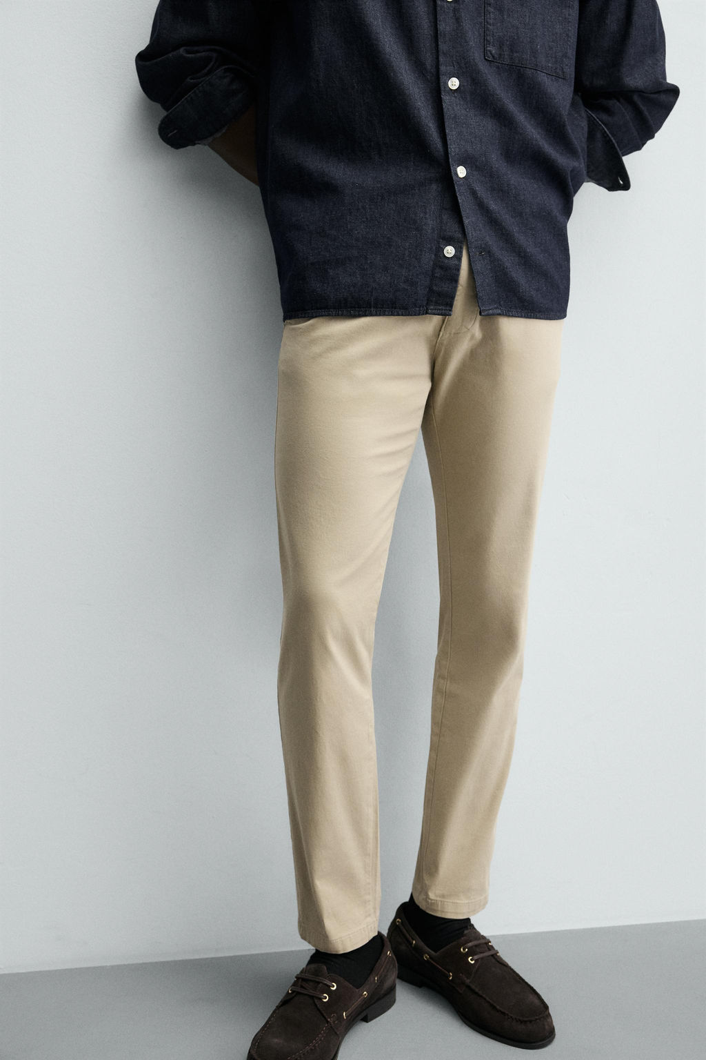 PANTAL?N CHINO SKINNY FIT / Beige - Zara фото 5
